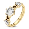 Thumbnail Image 2 of J'Lure Hexagon Portrait-Cut Lab-Grown Diamond Three-Stone Ring 1-1/5 ct tw 14K Yellow Gold