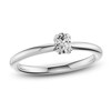 Thumbnail Image 1 of Oval-Cut Diamond Solitaire Engagement Ring 1/4 ct tw 14K White Gold (I2/I)