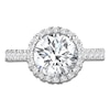 Thumbnail Image 3 of Round-Cut Lab-Grown Diamond Halo Engagement Ring 4 ct tw 18K White Gold