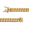 Thumbnail Image 2 of Curb Chain Bracelet 9.3mm Semi-Solid 10K Yellow Gold 8.5"