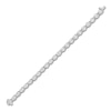 Thumbnail Image 2 of Oval-Cut Lab-Grown Diamond Tennis Bracelet 14-3/8 ct tw 10K White Gold 7"
