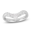 Thumbnail Image 1 of Storied Diamond Desert Sands of Eternity Pear-Shaped & Round-Cut Contour Anniversary Ring 5/8 ct tw 18K White Gold