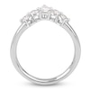 Thumbnail Image 2 of Storied Diamond Desert Sands of Eternity Pear-Shaped & Round-Cut Contour Anniversary Ring 5/8 ct tw 18K White Gold
