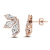 Thumbnail Image 2 of J'Lure Kite Step-Cut Lab-Grown Diamond Three-Stone Earrings 2-7/8 ct tw 14K Rose Gold