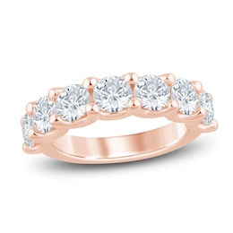 Lab-Grown Diamond Seven-Stone Anniversary Ring 3 ct tw 14K Rose Gold