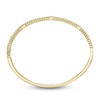 Thumbnail Image 3 of Shy Creation Diamond Three-Stone Ribbed Bangle Bracelet 1/8 ct tw 14K Yellow Gold SC22009466ZS