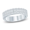Thumbnail Image 1 of Lab-Grown Diamond Two-Row Anniversary Ring 1 ct tw 14K White Gold
