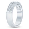 Thumbnail Image 2 of Lab-Grown Diamond Two-Row Anniversary Ring 1 ct tw 14K White Gold