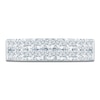 Thumbnail Image 3 of Lab-Grown Diamond Two-Row Anniversary Ring 1 ct tw 14K White Gold