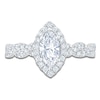Thumbnail Image 3 of Brilliant Moments Certified Marquise-Cut Diamond Halo Engagement Ring 1-1/5 ct tw 14K White Gold
