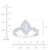 Thumbnail Image 5 of Brilliant Moments Certified Marquise-Cut Diamond Halo Engagement Ring 1-1/5 ct tw 14K White Gold