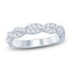 Thumbnail Image 1 of Lab-Grown Diamond Twist Anniversary Ring 1/2 ct tw 14K White Gold