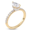 Thumbnail Image 2 of Pear-Shaped Lab-Grown Diamond Hidden Halo Engagement Ring 1-1/2 ct tw 14K Yellow Gold