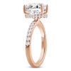 Thumbnail Image 2 of Pear-Shaped Lab-Grown Diamond Hidden Halo Engagement Ring 2-1/2 ct tw 14K Rose Gold