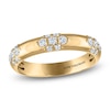 Thumbnail Image 1 of Vera Wang VOW Diamond Cluster Wedding Band 3/8 ct tw 14K Yellow Gold