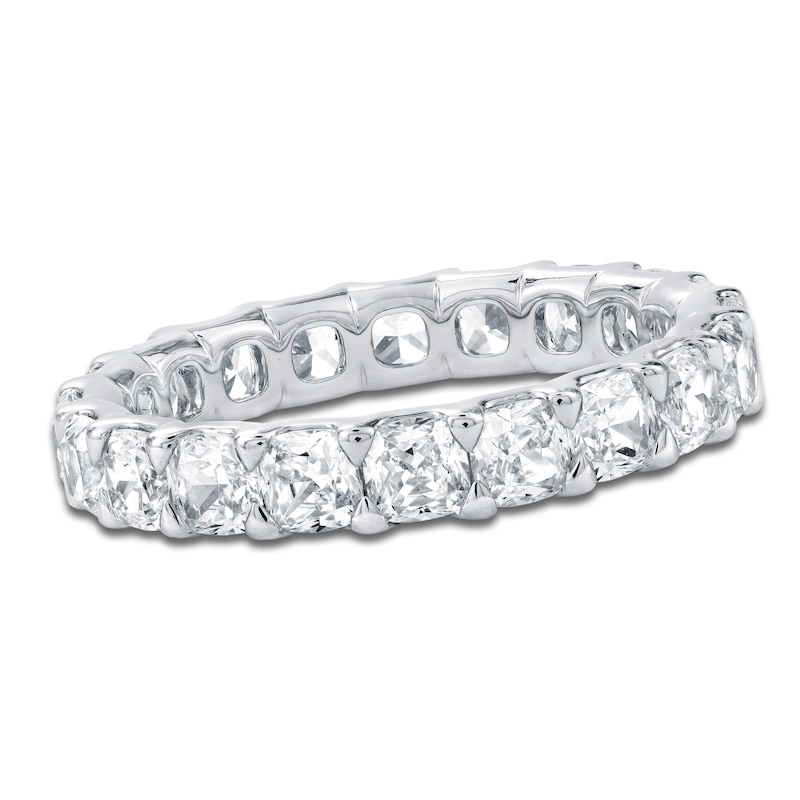 Main Image 1 of Chosen Certified Cushion-Cut Diamond Eternity Band 3-1/4 to 4 ct tw Platinum