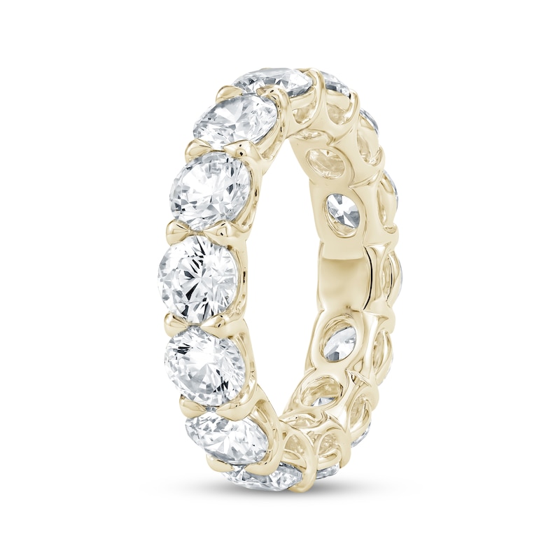 Main Image 2 of Lab-Grown Diamond Eternity Band 5-3/4 to 7-5/8 ct tw 14K Yellow Gold