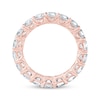 Thumbnail Image 3 of Cushion-Cut Lab-Grown Diamond Eternity Band 4-7/8 to 6 ct tw 14K Rose Gold
