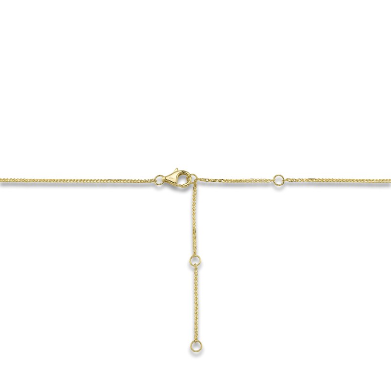 Main Image 4 of Shy ICON Zodiac Diamond Accent Virgo Necklace 14K Yellow Gold 18" B22001099-VIR