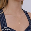 Thumbnail Image 5 of Shy Creation Diamond Pyramid Vertical Necklace 1/6 ct tw 14K Yellow Gold 18" SC55026741
