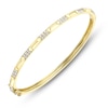 Thumbnail Image 2 of Shy Creation Diamond Pyramid Bangle Bracelet 1/2 ct tw 14K Yellow Gold SC55026735ZS