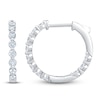 Thumbnail Image 1 of Jared Signature Lab-Grown Diamond Inside-Out Hoop Earrings 1 ct tw 14K White Gold