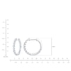 Thumbnail Image 4 of Jared Signature Lab-Grown Diamond Inside-Out Hoop Earrings 1 ct tw 14K White Gold