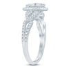 Thumbnail Image 2 of Certified Marquise-Cut Diamond Halo Engagement Ring 1 ct tw 14K White Gold