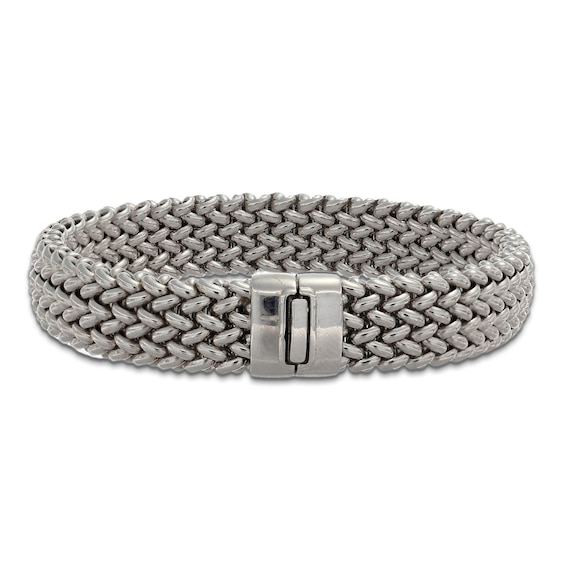 Italia D'Argento 10mm Riso Chain Bracelet Sterling Silver 7.5"