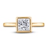 Thumbnail Image 3 of Diamond Solitaire Engagement Ring 1 ct tw Bezel-Set Princess 14K Yellow Gold (I2/I)