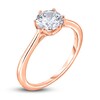 Thumbnail Image 2 of Diamond Cathedral Solitaire Engagement Ring 1 ct tw Round 14K Rose Gold (I2/I)