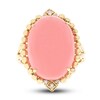 Thumbnail Image 1 of Natural Opal Ring 1/20 ct tw Diamonds 14K Yellow Gold