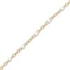 Thumbnail Image 2 of Bead Bracelet White Enamel 14K Yellow Gold 7.5"