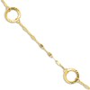 Thumbnail Image 2 of Circle Station Necklace 14K Yellow Gold 18"