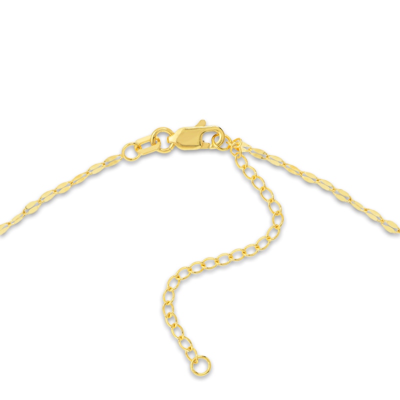 Main Image 3 of Circle Station Necklace 14K Yellow Gold 18"