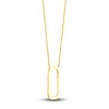 Thumbnail Image 2 of Open Rectangle Necklace 14K Yellow Gold 18"