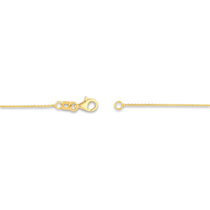 Main Image 3 of Open Rectangle Necklace 14K Yellow Gold 18"