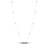 Thumbnail Image 1 of Natural Peridot Station Necklace Sterling Silver 18"