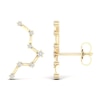 Thumbnail Image 2 of Diamond Pisces Constellation Earrings 1/8 ct tw Round 14K Yellow Gold