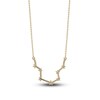 Thumbnail Image 3 of Diamond Aquarius Constellation Necklace 1/6 ct tw Round 14K Yellow Gold