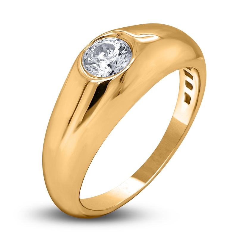Men's Diamond Anniversary Ring 1/2 ct tw Round 14K Yellow Gold
