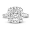 Thumbnail Image 3 of Diamond Engagement Ring 2 ct tw Princess/Round 14K White Gold