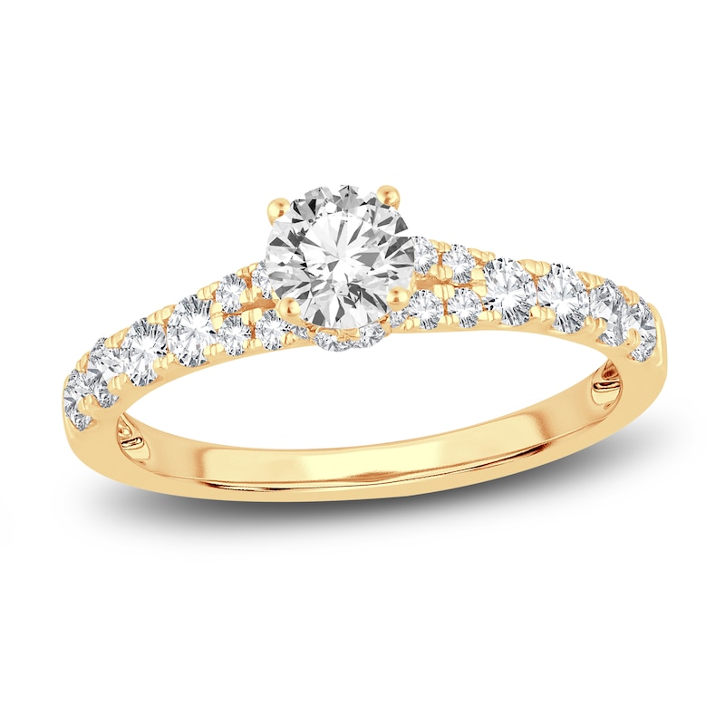 Main Image 1 of Diamond Engagement Ring 1 ct tw Round 14K Yellow Gold