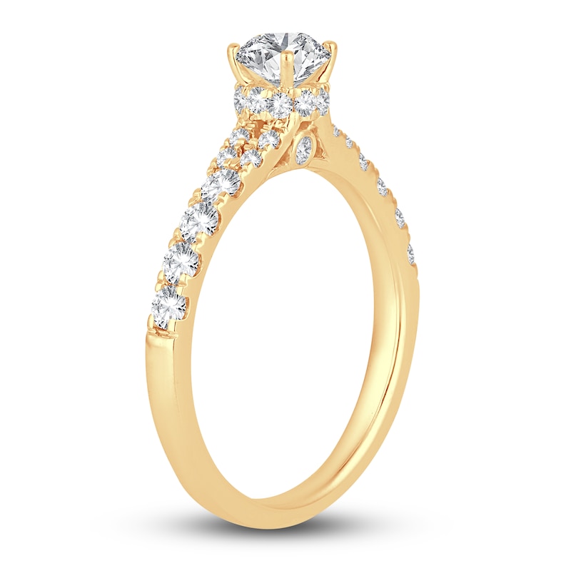 Diamond Engagement Ring 1 ct tw Round 14K Yellow Gold