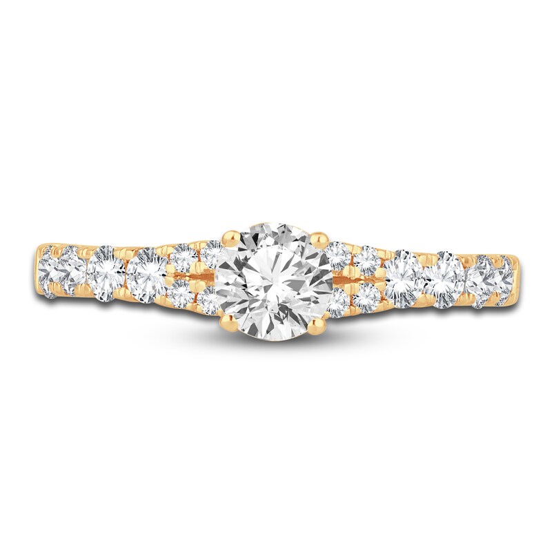 Main Image 3 of Diamond Engagement Ring 1 ct tw Round 14K Yellow Gold