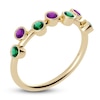 Thumbnail Image 2 of Juliette Maison Natural Amethyst & Natural Emerald Ring 10K Yellow Gold