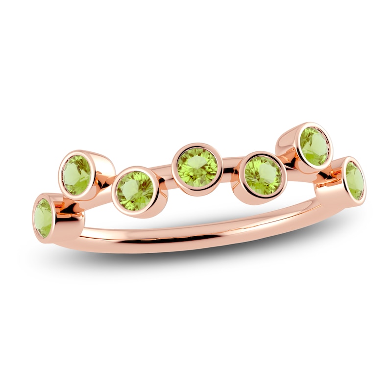 Juliette Maison Natural Peridot Ring 10K Rose Gold