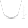 Thumbnail Image 4 of Diamond Bar Necklace 1/2 ct tw Round 14K White Gold 16"