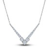 Vera Wang WISH Diamond Necklace 3/4 ct tw Round 10K White Gold