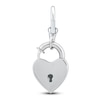 Thumbnail Image 1 of Charm'd by Lulu Frost Heart Padlock Charm 10K White Gold